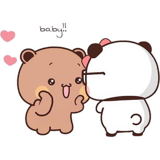 Набор стикеров 08 Panda Bear для WhatsApp 26