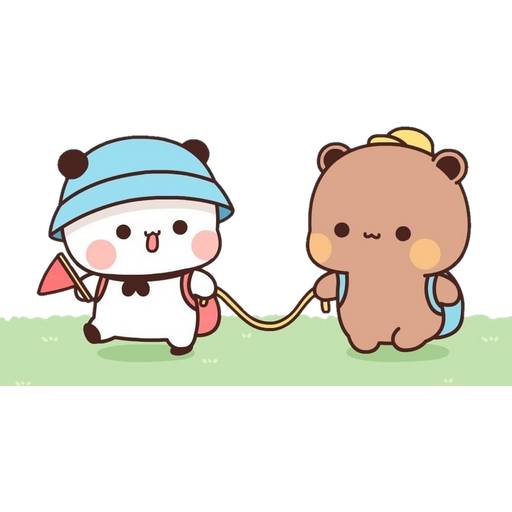 Набор стикеров 08 Panda Bear для WhatsApp 4