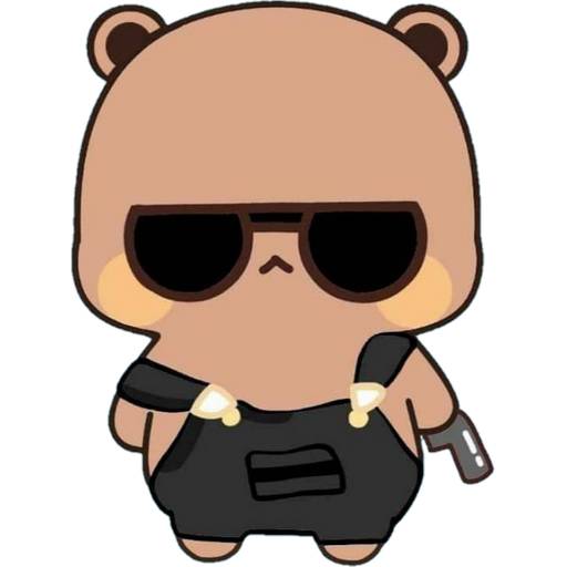 Набор стикеров 10 Panda Bear для WhatsApp 10