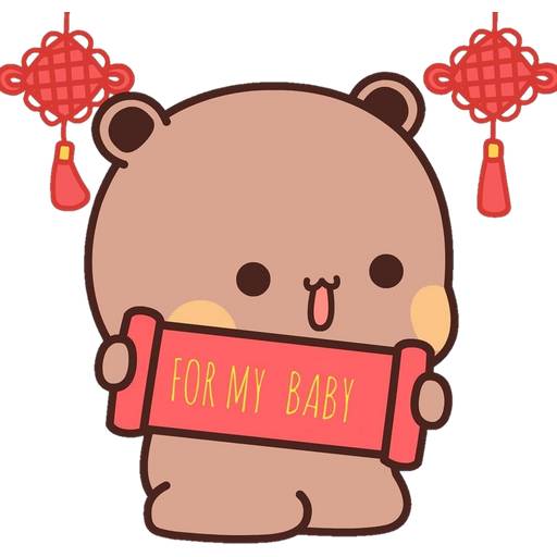 Набор стикеров 10 Panda Bear для WhatsApp 22