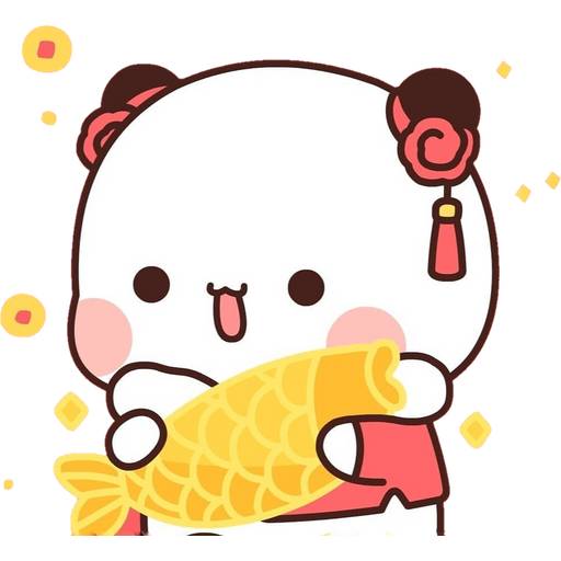 Набор стикеров 10 Panda Bear для WhatsApp 23