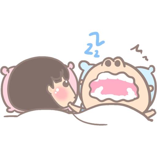 Набор стикеров 大大與小妹3 для WhatsApp 18