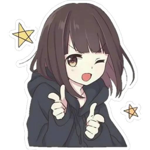 Набор стикеров Anime для WhatsApp 25