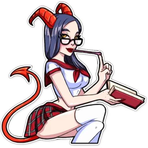 Набор стикеров Bad Girl для WhatsApp 2