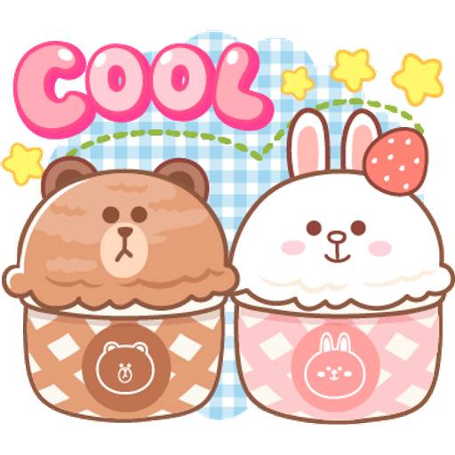 Набор стикеров BROWN & FRIENDS Pastel Food-ENG 2 для WhatsApp 10