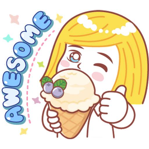 Набор стикеров BROWN & FRIENDS Pastel Food-ENG 2 для WhatsApp 11