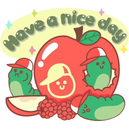 Набор стикеров BROWN & FRIENDS Pastel Food-ENG 2 для WhatsApp 17