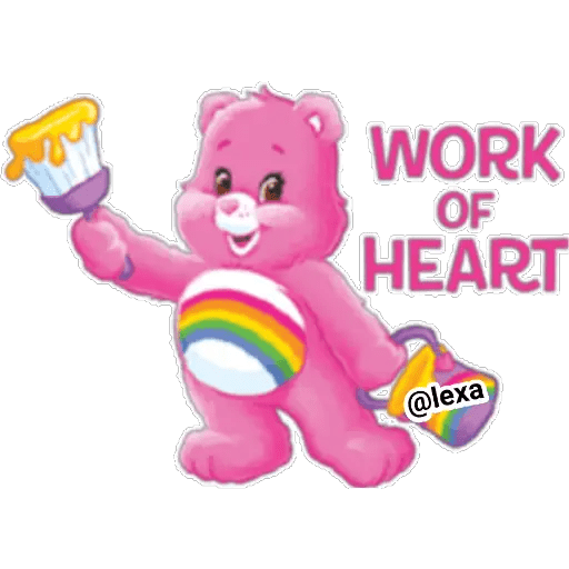Набор стикеров Care Bears 💗💜💙💚 для WhatsApp 11