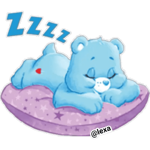 Набор стикеров Care Bears 💗💜💙💚 для WhatsApp 12