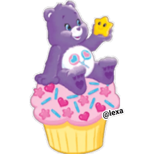Набор стикеров Care Bears 💗💜💙💚 для WhatsApp 15