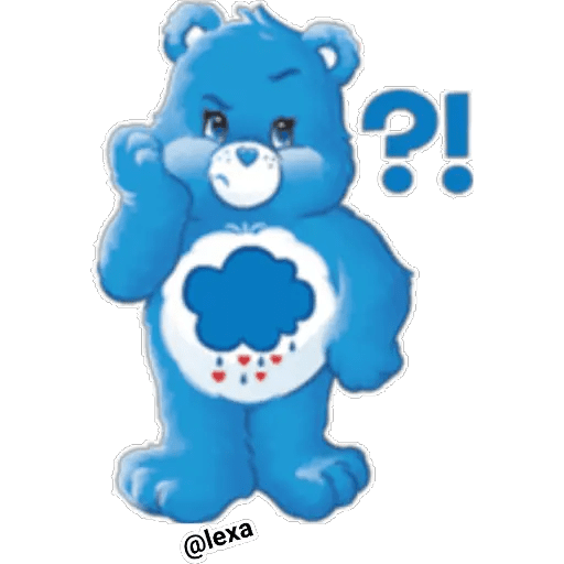 Набор стикеров Care Bears 💗💜💙💚 для WhatsApp 16