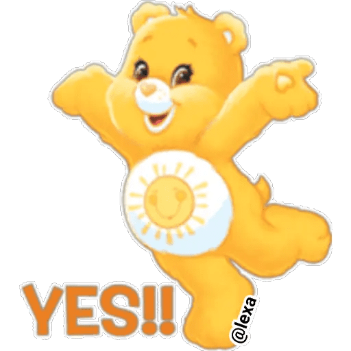 Набор стикеров Care Bears 💗💜💙💚 для WhatsApp 17