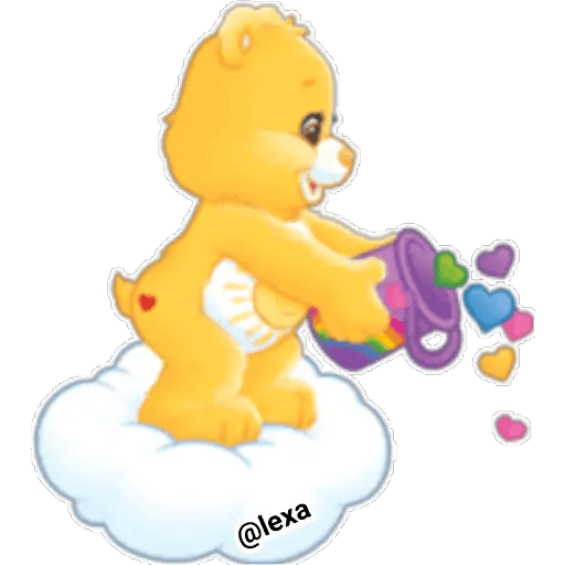 Набор стикеров Care Bears 💗💜💙💚 для WhatsApp 19