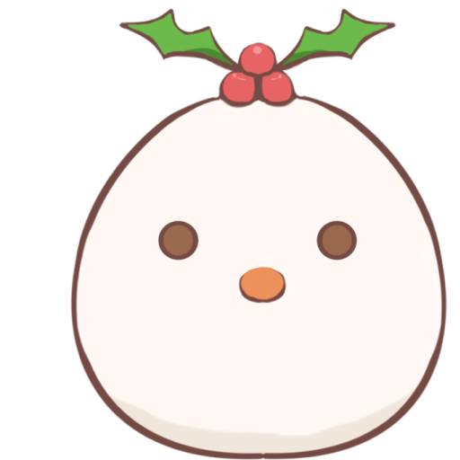 Набор стикеров Christmas mochi для WhatsApp 13