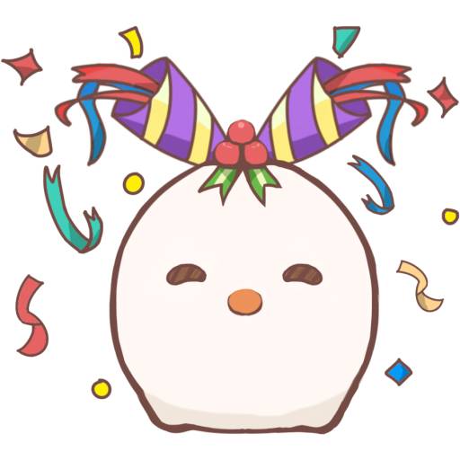 Набор стикеров Christmas mochi для WhatsApp 3