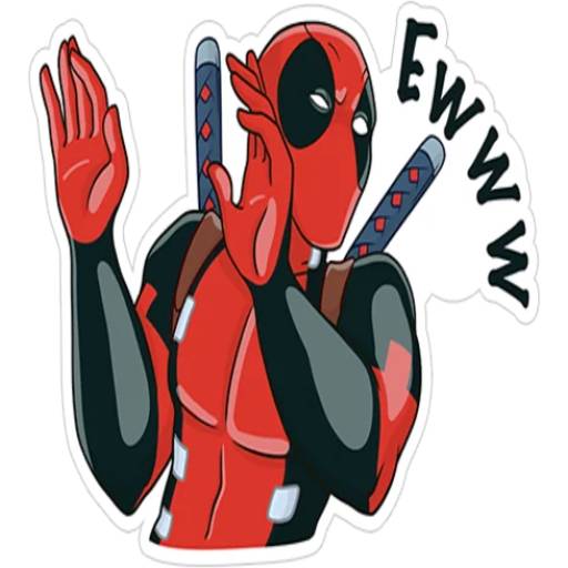 Набор стикеров Deadpool для WhatsApp 17