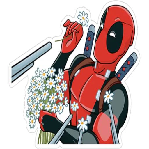 Набор стикеров Deadpool для WhatsApp 2