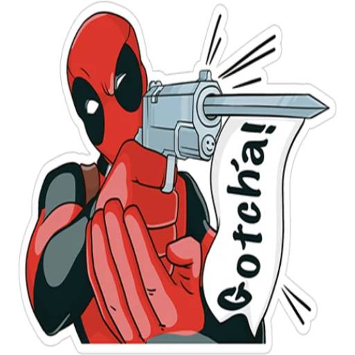 Набор стикеров Deadpool для WhatsApp 21