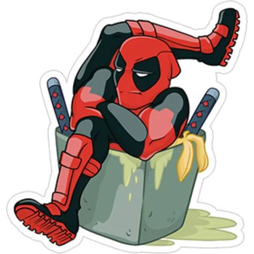 Набор стикеров Deadpool для WhatsApp 23