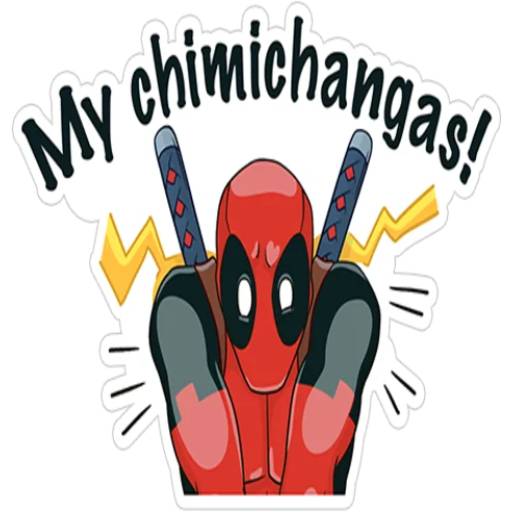 Набор стикеров Deadpool для WhatsApp 25