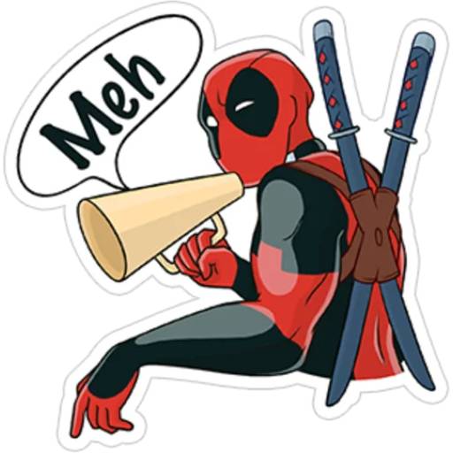 Набор стикеров Deadpool для WhatsApp 27
