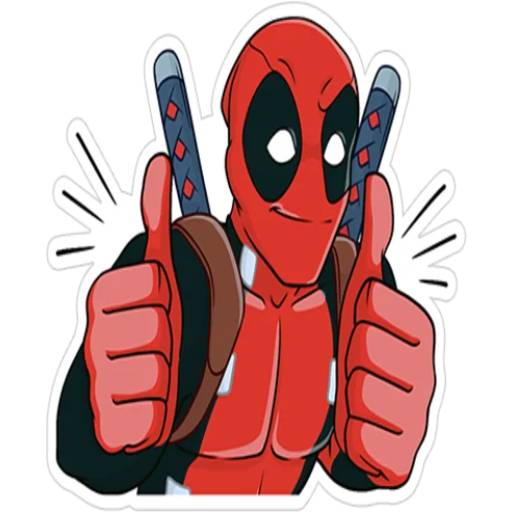Набор стикеров Deadpool для WhatsApp 3