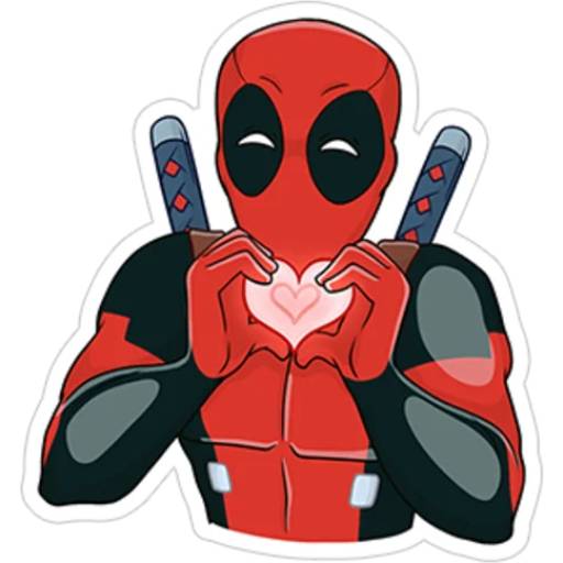 Набор стикеров Deadpool для WhatsApp 4