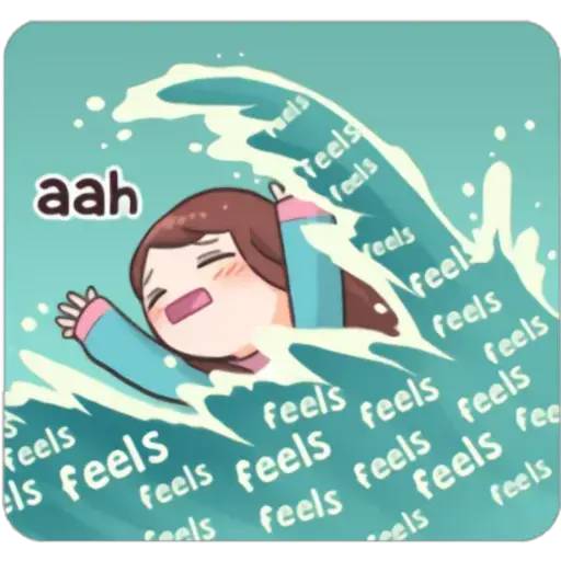 Набор стикеров Fangirl's Activities для WhatsApp 1