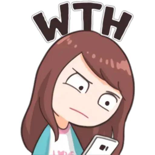 Набор стикеров Fangirl's Activities для WhatsApp 17