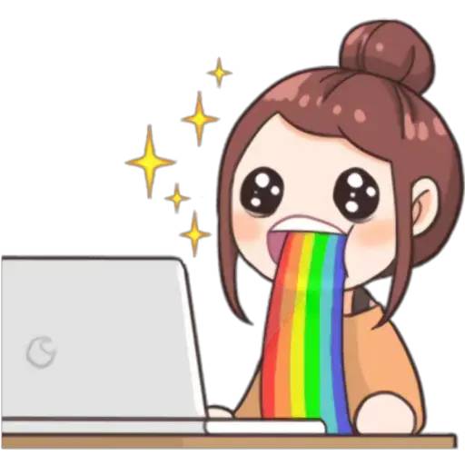 Набор стикеров Fangirl's Activities для WhatsApp 20