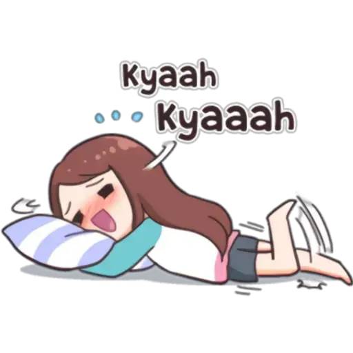 Набор стикеров Fangirl's Activities для WhatsApp 3