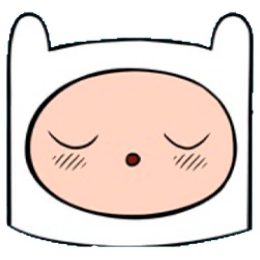 Набор стикеров Finn The Human (Adventure Time) для WhatsApp 10