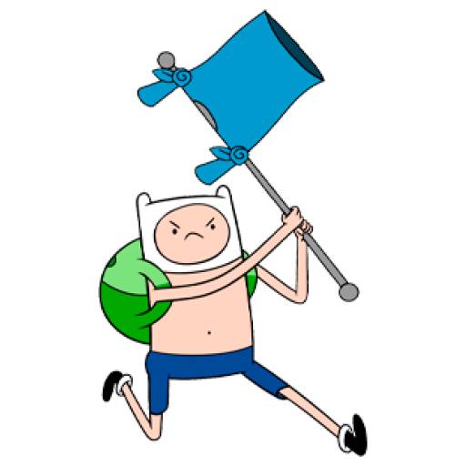 Набор стикеров Finn The Human (Adventure Time) для WhatsApp 14