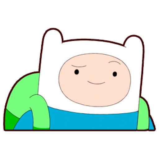 Набор стикеров Finn The Human (Adventure Time) для WhatsApp 16