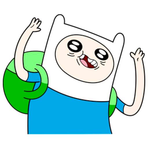 Набор стикеров Finn The Human (Adventure Time) для WhatsApp 17