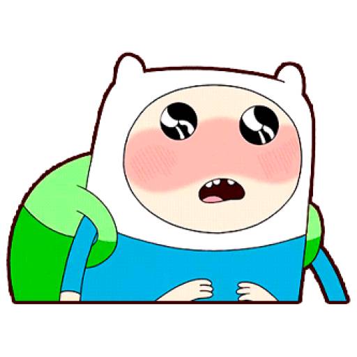 Набор стикеров Finn The Human (Adventure Time) для WhatsApp 18