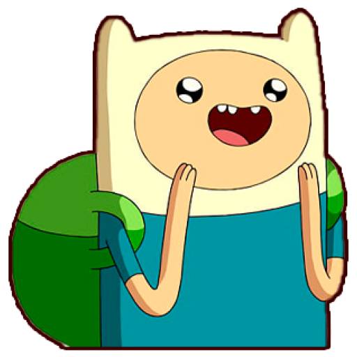 Набор стикеров Finn The Human (Adventure Time) для WhatsApp 2