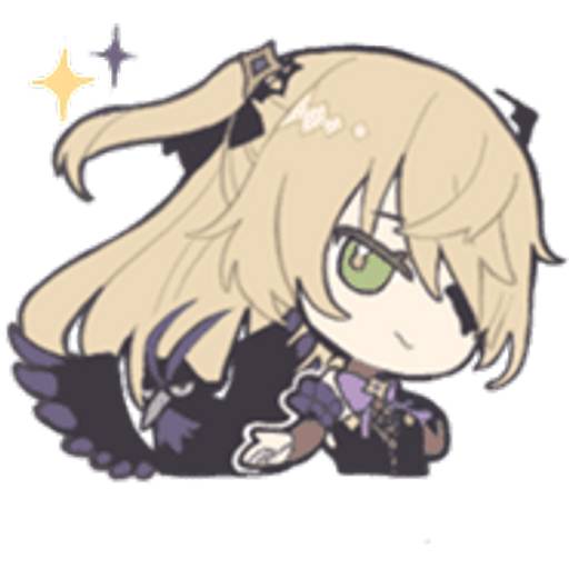 Набор стикеров Fischl для WhatsApp 13