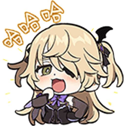 Набор стикеров Fischl для WhatsApp 2