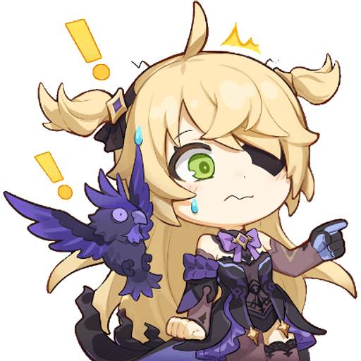 Набор стикеров Fischl для WhatsApp 3