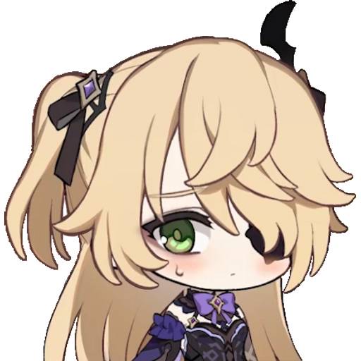 Набор стикеров Fischl для WhatsApp 8