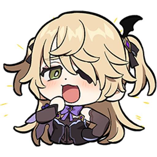 Набор стикеров Genshin Chat Stickers v.3.0 для WhatsApp 4