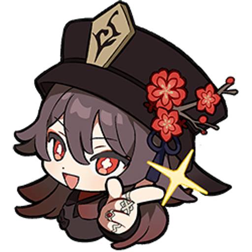 Набор стикеров Genshin Chat Stickers v.3.0 для WhatsApp 9