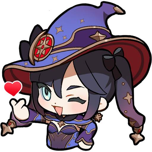 Набор стикеров Genshin Impact Stickers для WhatsApp 10