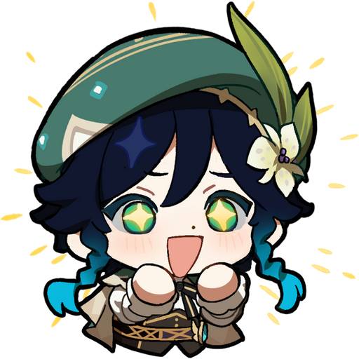 Набор стикеров Genshin Impact Stickers для WhatsApp 12