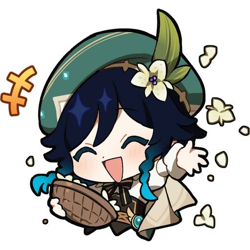 Набор стикеров Genshin Impact Stickers для WhatsApp 13