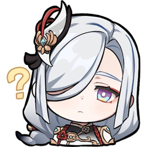 Набор стикеров Genshin impact stickers pack 12 для WhatsApp 1