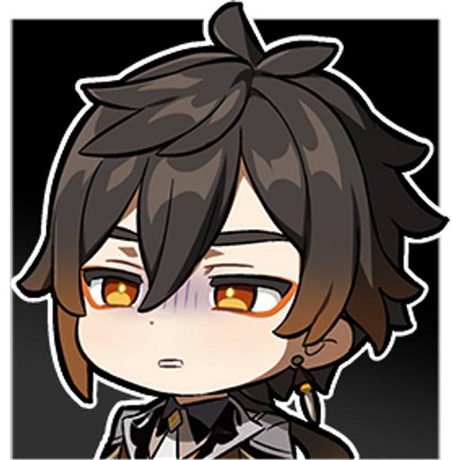 Набор стикеров Genshin impact stickers pack 12 для WhatsApp 10