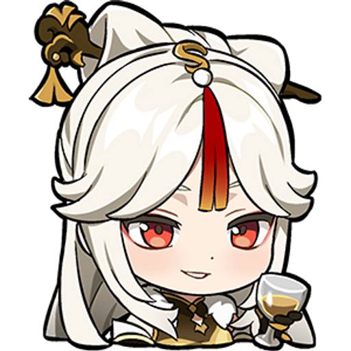 Набор стикеров Genshin impact stickers pack 12 для WhatsApp 11