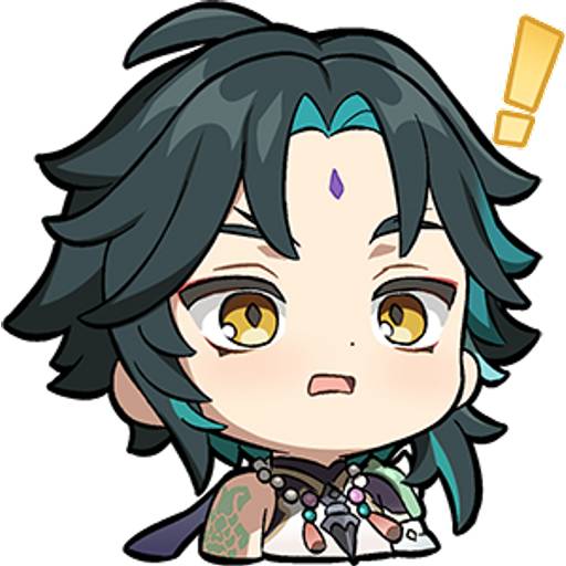 Набор стикеров Genshin impact stickers pack 12 для WhatsApp 13